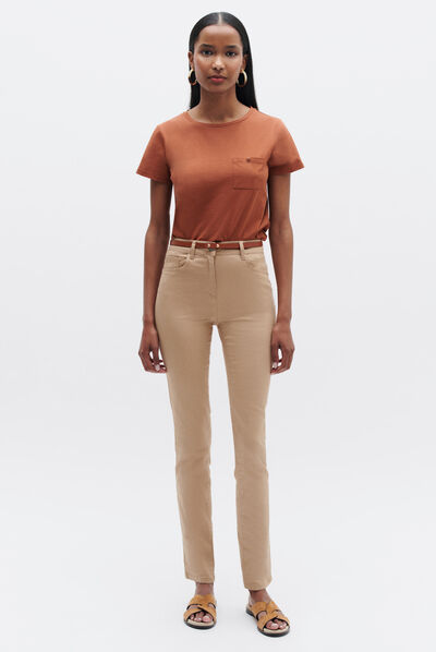 pantalon craig beige femme