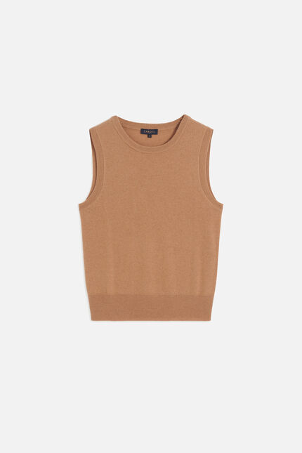 pull ilona camel femme