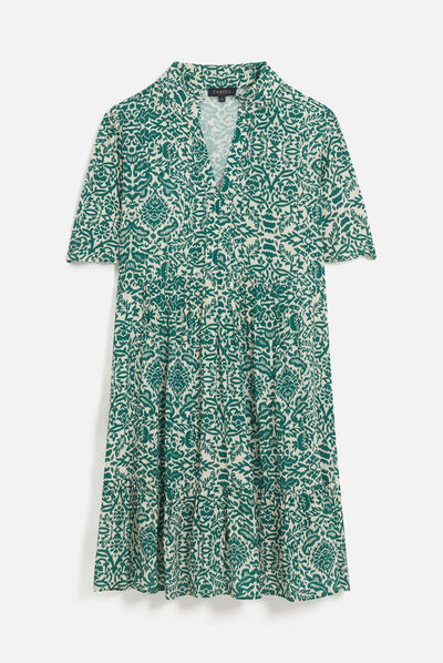 Robe rina bleu turquoise femme