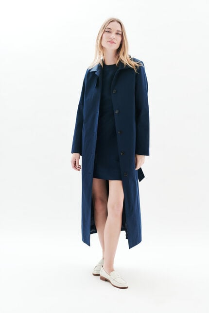 Trench Gelisolo bleu marine femme