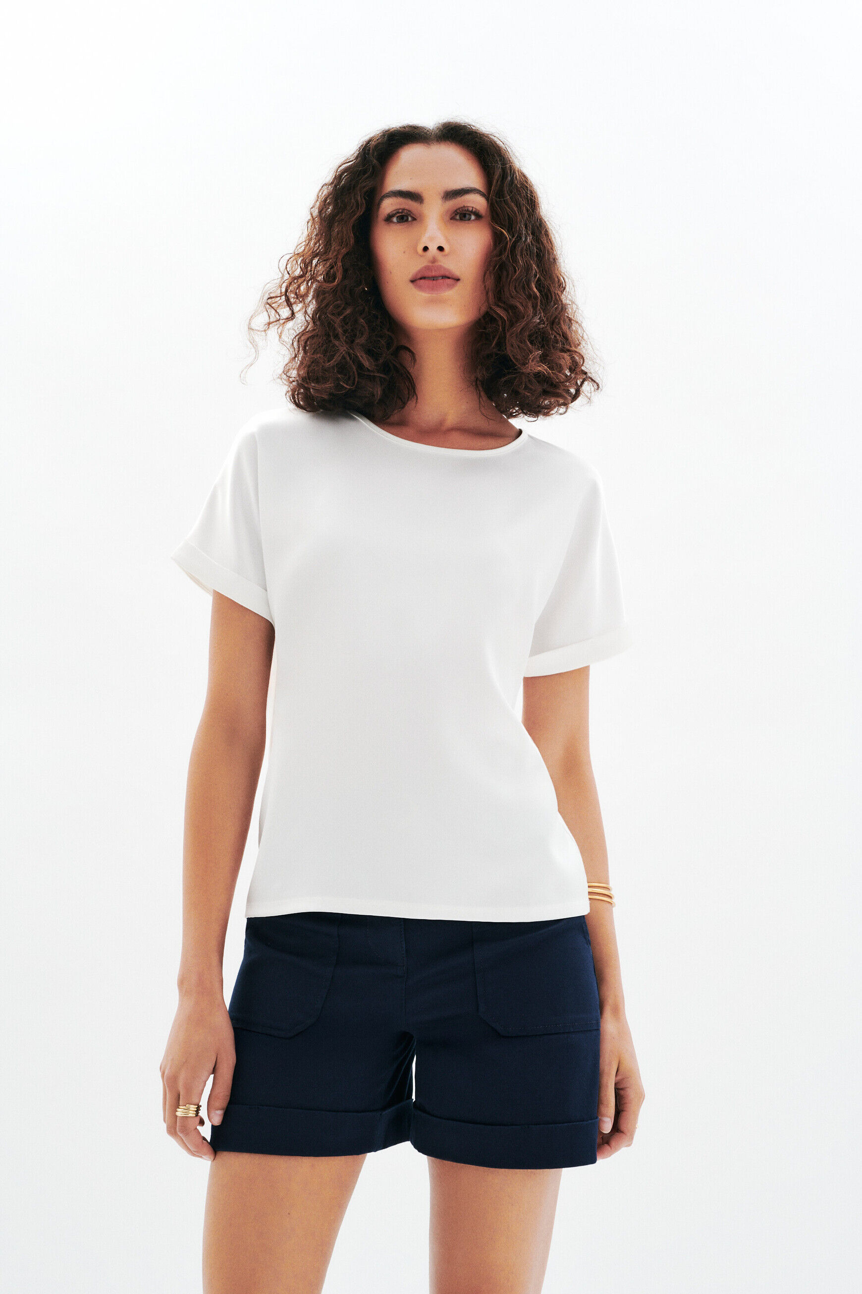T-shirt Tmargerita ecru femme