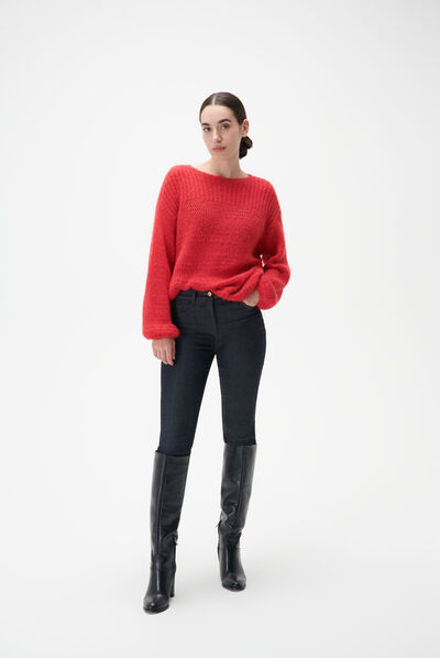 Pull mcandy rouge femme