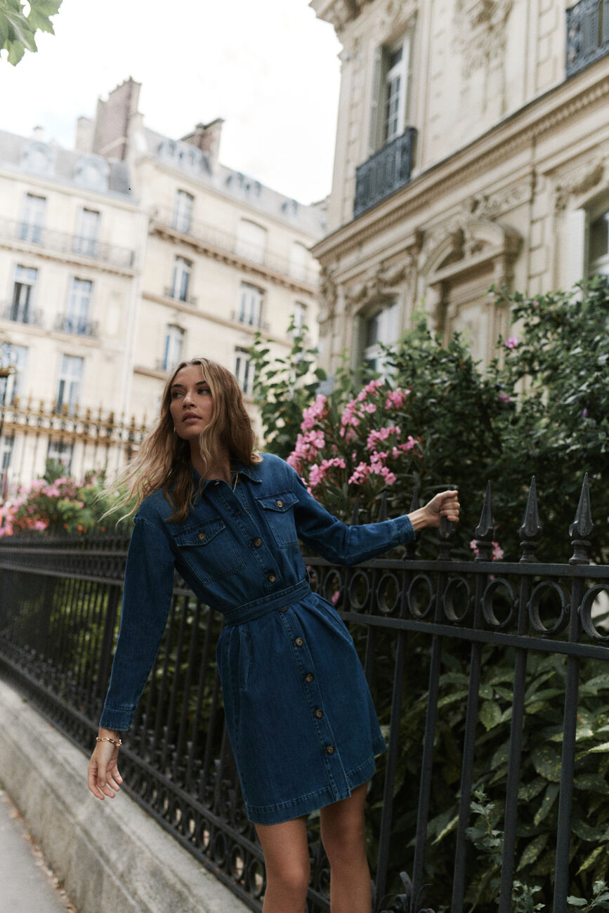 robe faustine denim stone femme