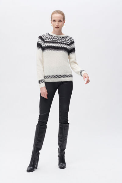 Pull milly ivoire femme
