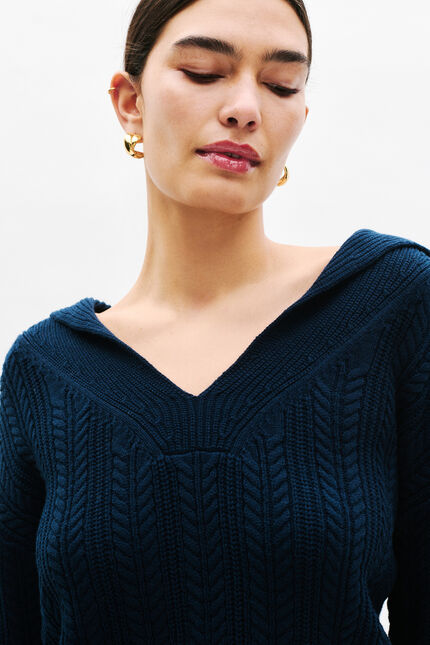 Maglione Mnathan blu navy donna