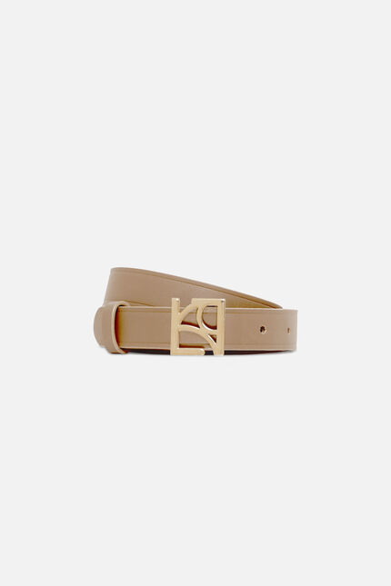 Lora riem beige vrouw