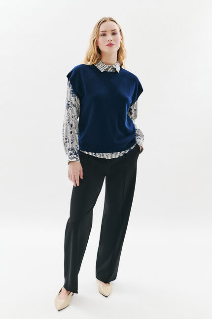 Trui Mathilde marineblauw vrouw