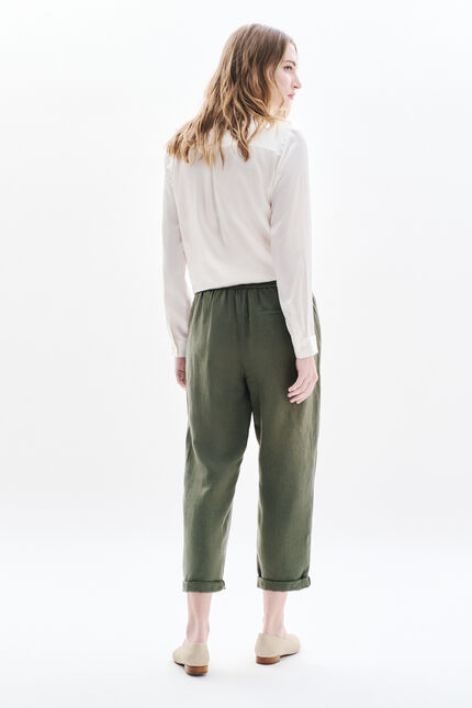 Pantalón ignace verde caqui mujer