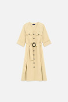 Rsarah dress taupe woman