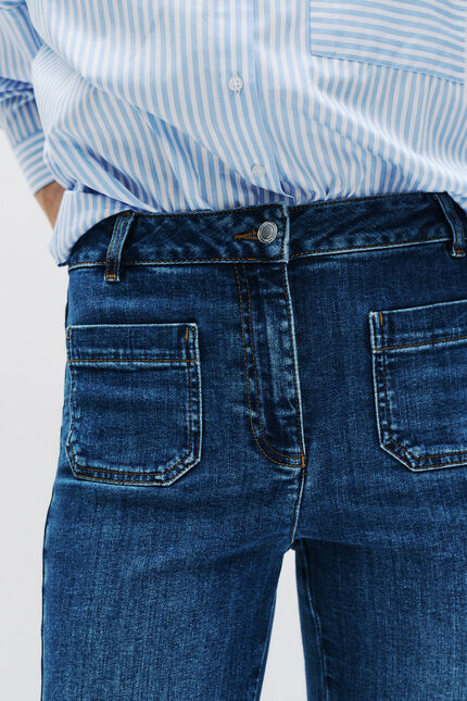 Pantalon pelley denim denim stone femme