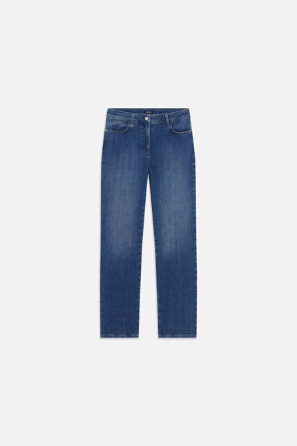 Pantalon Pcomelongjean2 denim stone femme