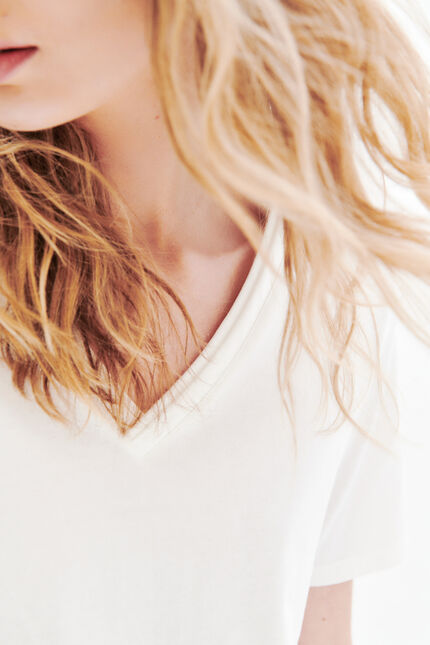 Camiseta Tsally blanco mujer