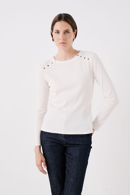 T-shirt tbenta ivoire femme