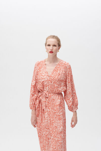 Vestido Rita naranja mujer