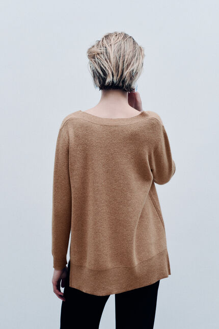 Pullover Mleopold made in Italy braun damen