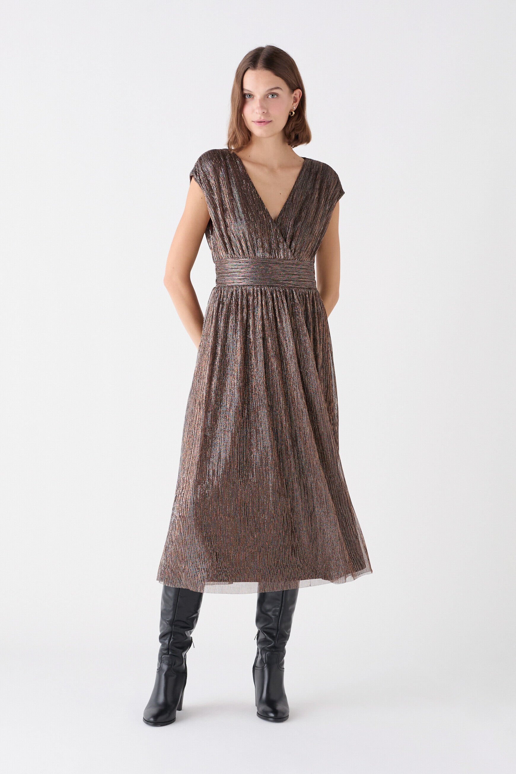 Vestidos de mulher curtos ou compridos lisos ou estampados Caroll