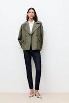 gourmand trench coat khaki green woman