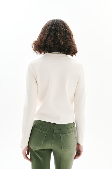 Pull Mflo ecru femme