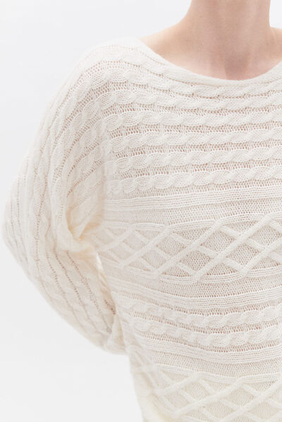Pull micha ecru femme