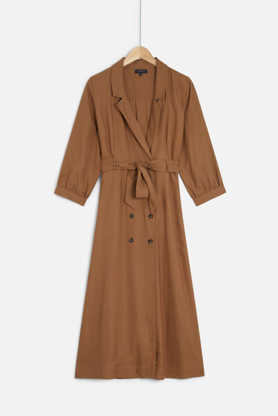 robe alma camel femme