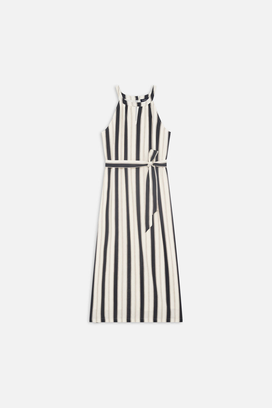 Jurk Rstripes zwart vrouw
