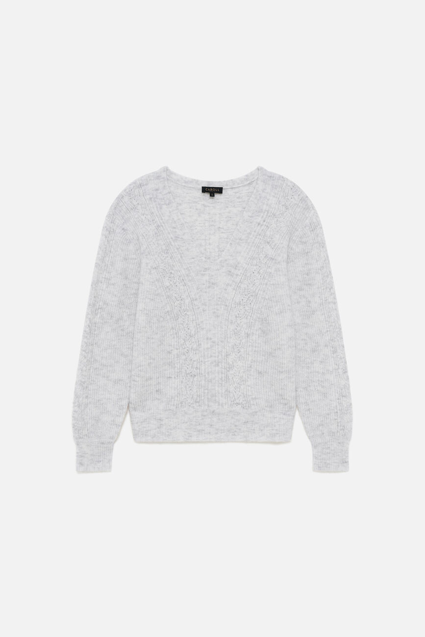 Pull Mpsencer gris clair femme