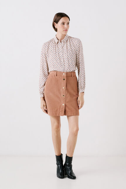 Jupe jacotte camel femme