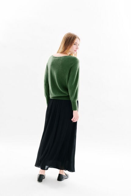 Pull mchelsea 100 % cachemire vert femme