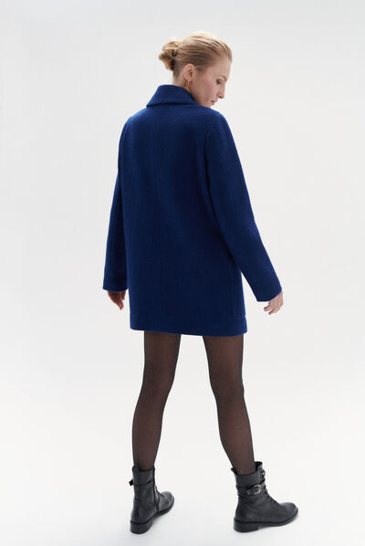 manteau marvin bleu roi femme