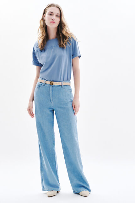 T-shirt Tsorrento blau grau damen