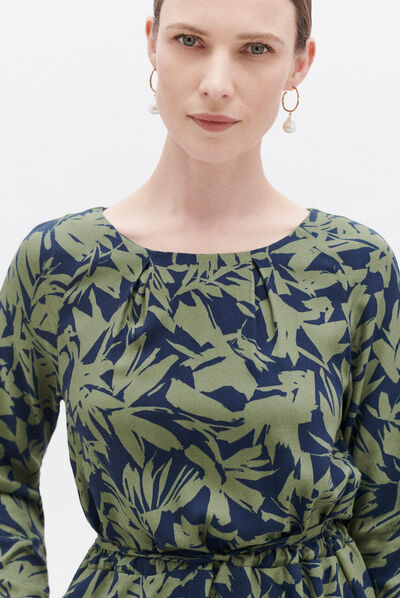 Robe roulia vert clair femme
