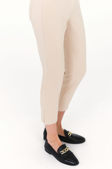 Pantalon pasoni beige femme
