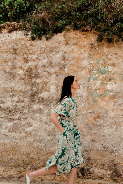 Robe zumilia vert emeraude femme