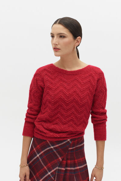 pull antonina rouge femme