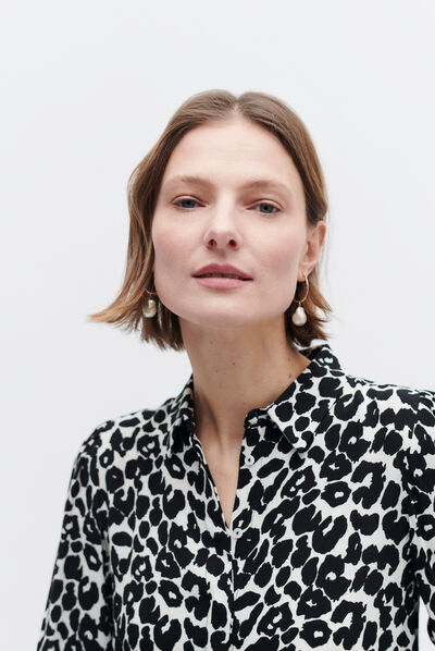 Camisa Heloise negro mujer