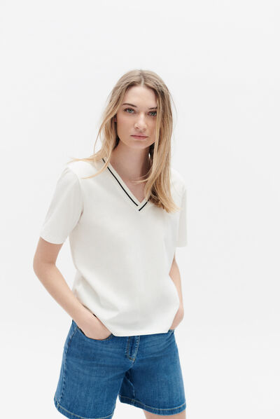 tshirt lou ecru femme
