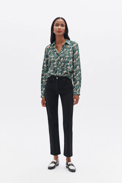 Chemisier samby2 vert fonce femme