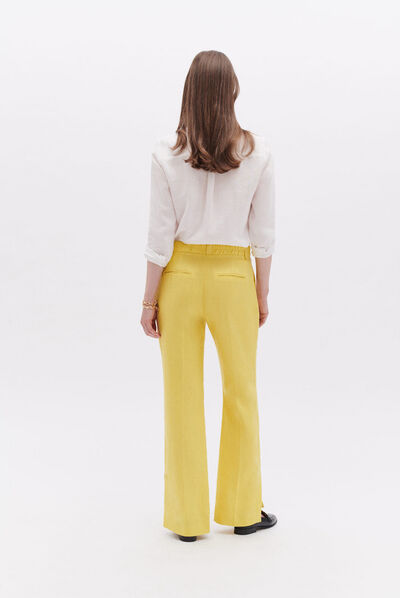 Pantalón pflavian amarillo mujer
