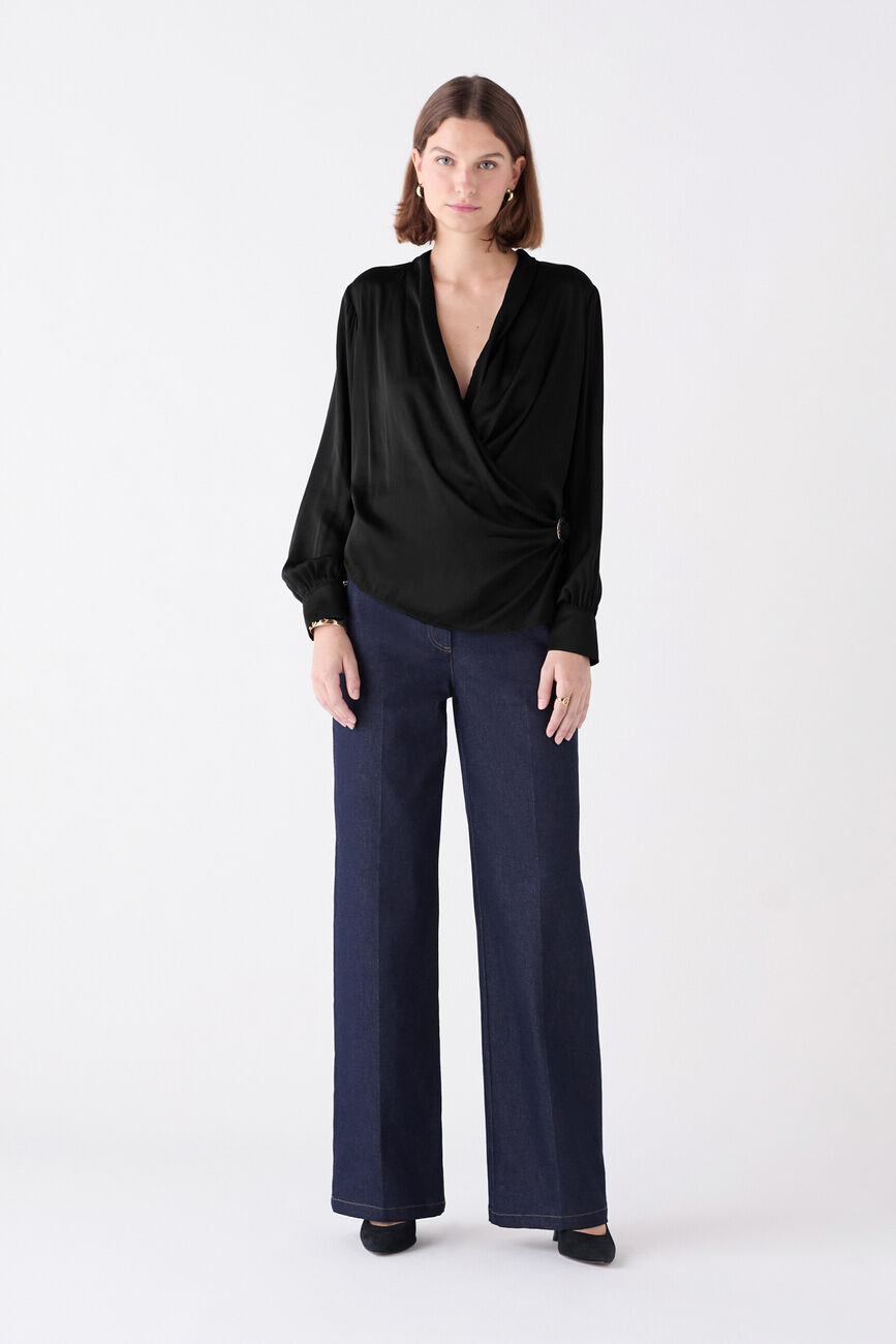 Blouse Coeurly noir femme