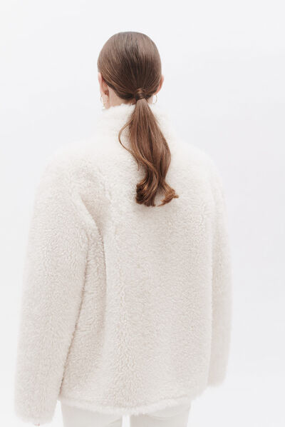 Manteau goupil ecru femme