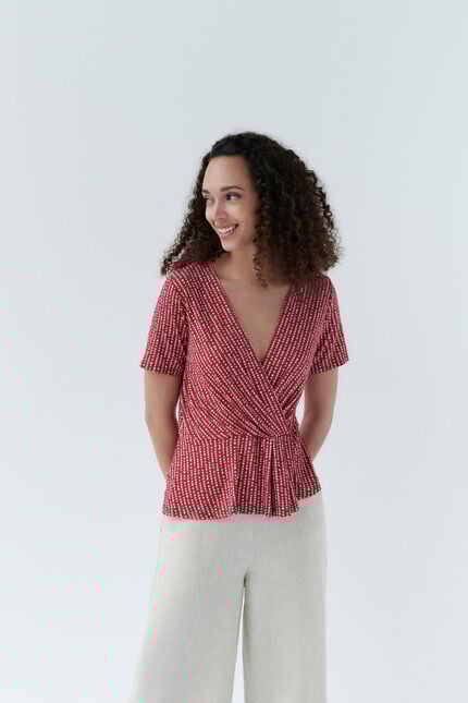 T-shirt tbillie marron fonce femme