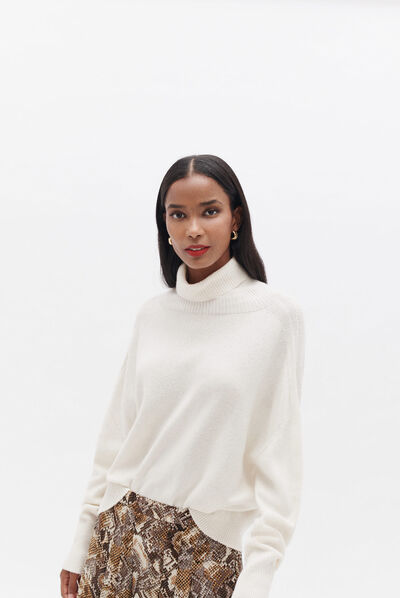 Pull muray ivoire femme