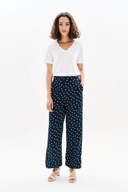 Pantalon Pimpa bleu marine femme