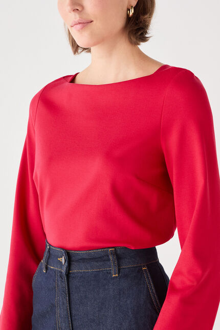 Blouse carmin rouge femme