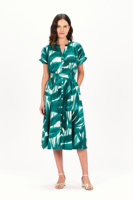 Robe franny vert emeraude femme