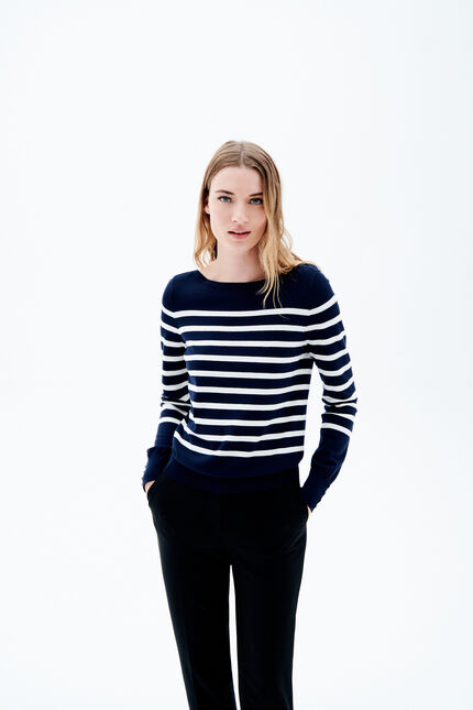 Trui Mjulie marineblauw vrouw