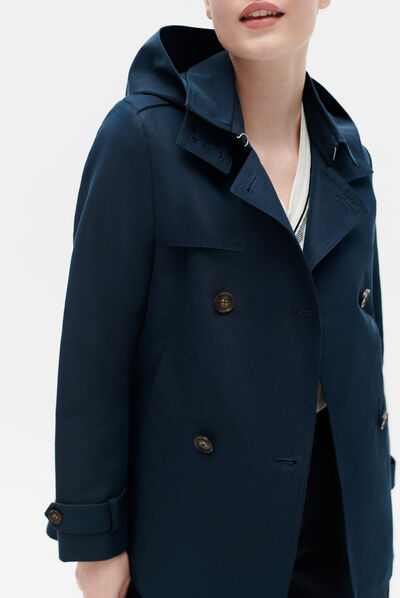 trench berlin b blu navy donna