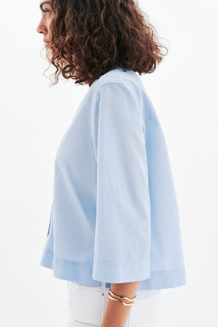 Camicia Calisa celeste donna
