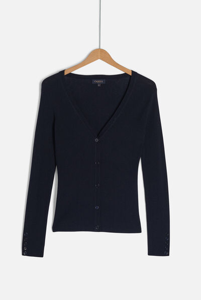 gilet elina bleu marine femme