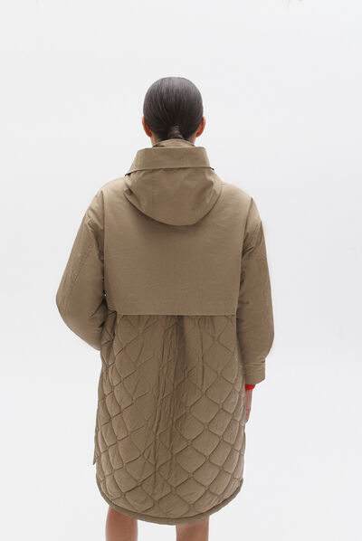 parka milo creme femme